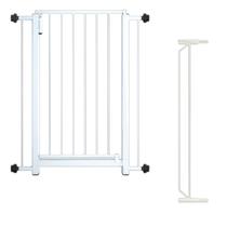 Grade porta tubline fit proteção portão pet c/ extensor de 10 cm branca