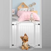 Grade Portão Branco Proteção Pet Cachorro Cães Multiuso