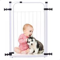 Grade Portão De Proteção Para Pet Cães Bebes Porta 70/89cm Cozinha Gourmet