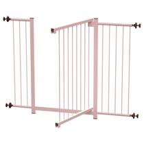 Grade portão divisor ambiente multigrade 68 a 103 cm rosa - MULTIFORMA