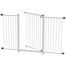 Grade portão pet bebê divisor ambiente 70 cm 85 cm 110 cm até 128 cm branco