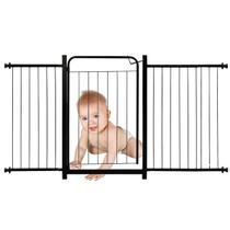 Grade Portão Pet Proteção Portas Corredor Escadas Bebe Cachorro Com Extensor 2 de 30cm e 1 de 15cm Itagold