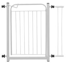 Grade Portão Proteção Pet Cachorro + Prolongador Branco