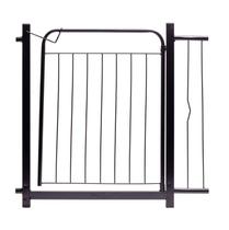 Grade Portão Proteção Pets 68 A 73 / 78 A 83 Cm Cachorro Cor Preto
