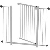 Grade portãozinho pet bebê divisor ambiente corredor 70, 80, 90 até 93 cm branco