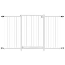 Grade portãozinho pet bebê divisor ambiente corredor 70 cm 100 cm até 130 cm branco