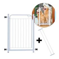 Grade Portãozinho Portão Pet Para Crianças Cachorros Bebe Proteção Segurança 70cm a 84cm