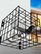 Grade Proteção Gaiola Para Câmera De Segurança Aço Aramada