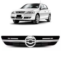 Grade Radiador Astra 2003 A 2012 Preta Com Friso Cromado Grade Radiador Astra 2003 A 2012 Preta Com Friso Cromado