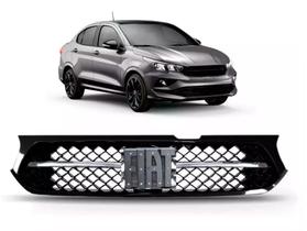 Grade Radiador Black Piano Friso Cromado Cronos 2017 a 2020