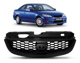 Grade Radiador Civic 2004 A 2005 Coupe Preto