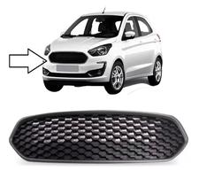 Grade Radiador Colmeia Ká 2014 2015 2016 2017 Moldura Cinza