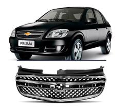 Grade Radiador Com Friso Cromado Celta Prisma 2012 2013 2014