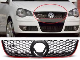 Grade Radiador Com Friso Vermelho Polo Gti 2007 08 2010 2011