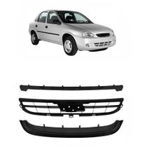 Grade Radiador Corsa Classic 2008 2009 2010 Preta Completa