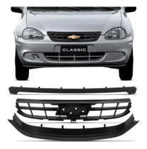Grade Radiador Corsa Classic 2009 A 2010 S/emblema 3 Peças Grade Radiador Corsa Classic 2009 A 2010 S/emblema 3 Peças