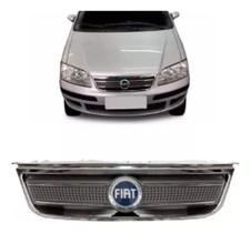 Grade Radiador Fiat Idea 2003 04 05 2006 A 2010 Emblema Azul Grade Radiador Fiat Idea 2003 04 05 2006 A 2010 Emblema Azul