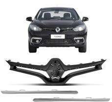 Grade Radiador Frontal Renault Fluence 2014 15 16 17 18 Com Encaixe Para friso