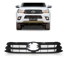 Grade radiador hilux 2016 a 2018 srv preto liso Grade radiador hilux 2016 a 2018 srv preto liso