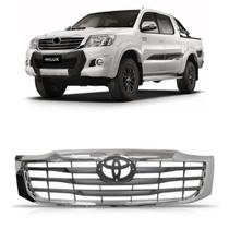 Grade Radiador Hilux Pick-Up 2012 A 2015 Cromada / Cinza Grade Radiador Hilux Pick-Up 2012 A 2015 Cromada / Cinza