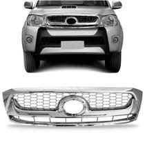 Grade Radiador Hilux Srv 2009 2010 2011 cromada e tela preta Grade Radiador Hilux Srv 2009 2010 2011 cromada e tela preta