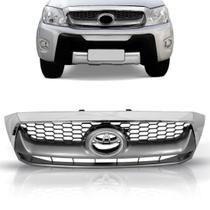 Grade Radiador Hilux Srv 2009 A 2011 Cinza Moldura Cromada Grade Radiador Hilux Srv 2009 A 2011 Cinza Moldura Cromada