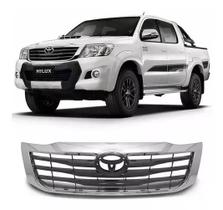 Grade Radiador Hilux Srv Cromada Cinza 2012 2013 2014 2015