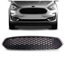 Grade Radiador Ka Hatch 2019 2020 2021 2022 Preta Com Moldura Prata Grade Radiador Ka Hatch 2019 2020 2021 2022 Preta Com Moldura Prata