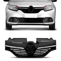 Grade Radiador Logan Com Friso Cromado 2014 A 2017 Grade Radiador Logan Com Friso Cromado 2014 A 2017