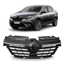 Grade Radiador Logan Sandero 2020 2021 2022 Com Friso Superior Cromado Grade Radiador Logan Sandero 2020 2021 2022 Com Friso Superior Cromado