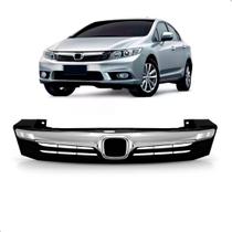 Grade Radiador New Civic 2012 a 2015 Com Friso Cromado