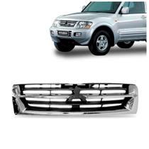 Grade Radiador Pajero Full 2001 2002 2003 Cromado Com Preto Grade Radiador Pajero Full 2001 2002 2003 Cromado Com Preto