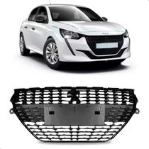 Grade Radiador para Peugeot 208 2020 a 2024 Preta Sem Cromo