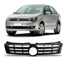 Grade Radiador Polo 12 À 16 - Preta C/ Friso Crom. Completa - 10053