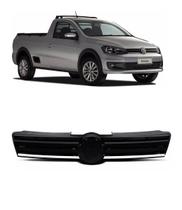 Grade Radiador Preta C/ Friso Cromado Saveiro G6 2013 a 2016