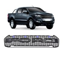 Grade Radiador Ranger 2017 2018 2019 Raptor Com Led Azul Grade Radiador Ranger 2017 2018 2019 Raptor Com Led Azul