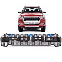 Grade Radiador Ranger 2017 A 2019 Raptor Com Led Azul Grade Radiador Ranger 2017 A 2019 Raptor Com Led Azul