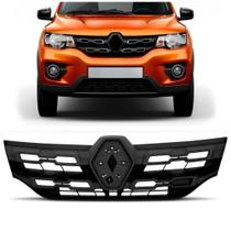 Grade radiador renault kwid 2017 2018 2019 com friso preto Grade radiador renault kwid 2017 2018 2019 com friso preto