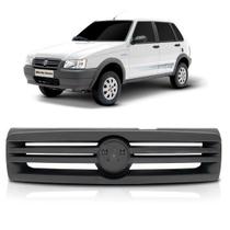 Grade Radiador Uno 2009 2010 2011 Preto Sem Friso Emblema