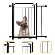Grade Segurança Portão Pet Aramado 80 A 95cm Ajustável P Cães Criança Corredor Portaozinho Reforçado Com Trava