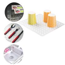 Grade Silicone Protetor para Pia Escorredor Panelas Copos Talheres