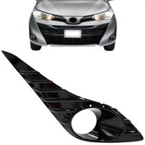 Grade Tela Moldura Farol Milha Yaris 2018 2019 2020 2021 Black Piano