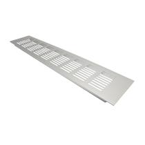 Grade Ventilação Max Alumínio Fosco Retangular 8 X 40 Cm Grade Ventilação Max Alumínio Fosco Retangular 8 X 40 Cm
