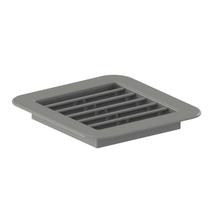 Grade Ventilação Quadrada Cinza 13x13 Encaixe 10x10 - 4un