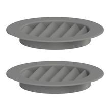 Grade Ventilação Redonda Cinza 13x13 Encaixe 10x10 2und Grade Ventilação Redonda Cinza 13x13 Encaixe 10x10 2und
