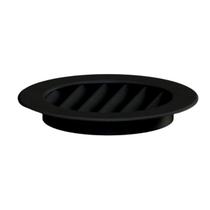 Grade Ventilação Redonda Preta 13x13 Encaixe 10x10 4und