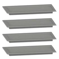 Grade Ventilação Retangular Encaixe 30x13 Exaustores - 4un