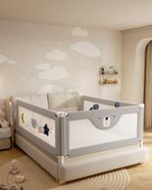 Grades de proteção para cama ONEYA BABY tamanho King 190 x 200 cm ajustáveis