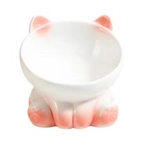 Gradiente gato cerâmica comer tigela alta com boca inclinada, Pet beber suprimentos, cão, Novo