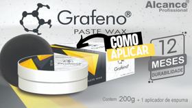 Grafeno paste wax 200g + aplicador proteção de 12 meses
